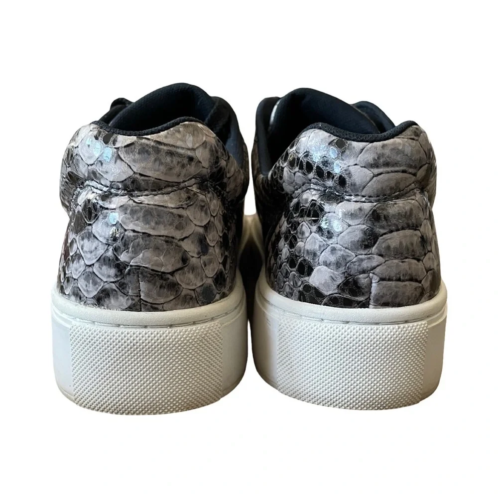 SAS Free Rein Leather Lace Up Platform Sneaker Mamba Snake Print Size 7